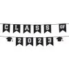 Black & White Class Of 2023 Graduation Plastic Pennant Banner, 12ft