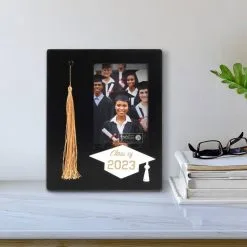 Black Class Of 2023 MDF Graduation Photo & Tassel Frame, 7.5in X 9.25in