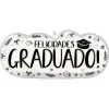 Sketched Impressions Felicidades Graduado Phrase Foil Balloon, 30in X 14in