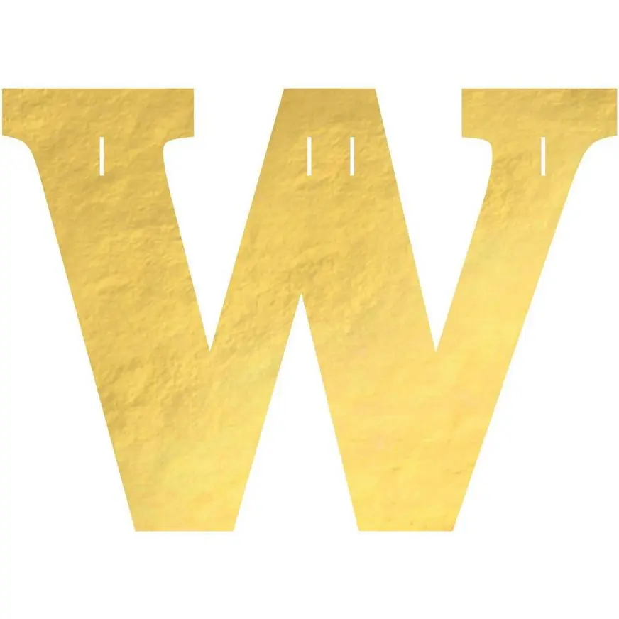 Metallic Gold Welcome Home Cardstock Letter Banner Kit, 4.5in Letters, 13pc - Image 8