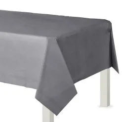 Silver Plastic Table Cover