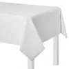 White Plastic Table Cover