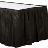 Black Plastic Table Skirt, 21ft X 29in