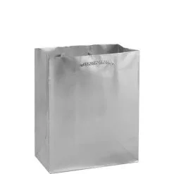 Medium Glossy Silver Gift Bag