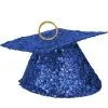 Blue Glitter Grad Cap Balloon Weight, 6oz