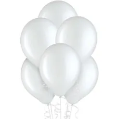 15ct, 12in, White Balloons