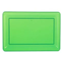 Kiwi Green Plastic Rectangular Platter