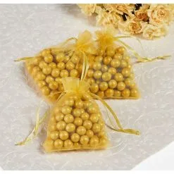 Gold Organza Favor Bags