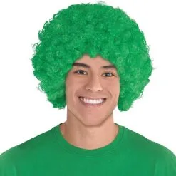 Green Curly Wig