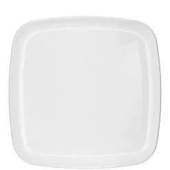 White Plastic Square Platter