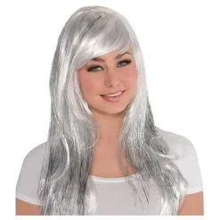 Glamorous Long Silver Wig