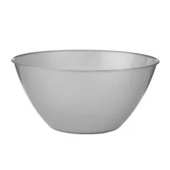 Medium Silver Plastic Bowl