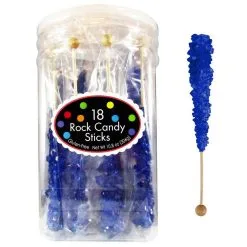 Party City Royal Blue Rock Candy Sticks, 18ct