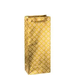 Metallic Gold Moroccan Bottle Bag