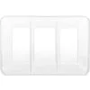 White Plastic Rectangular Sectional Platter