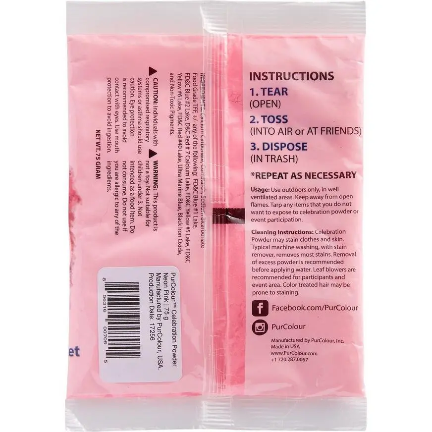 Neon Pink Color Powder 2.6oz - Image 2