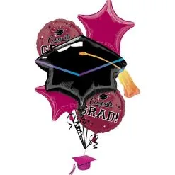 Berry Congrats Grad Balloon Bouquet 6pc