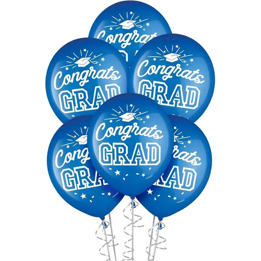 Blue 2023 Congrats Grad Deluxe Graduation Decorating Kit - Image 3