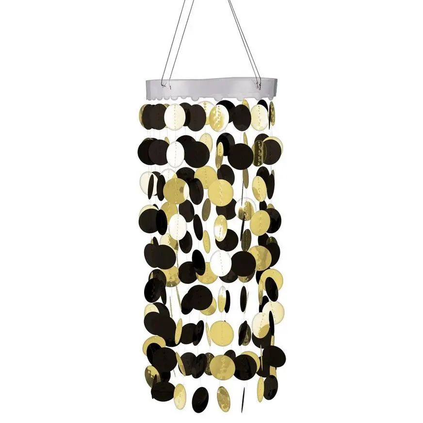 Black & Gold Circle Chandelier
