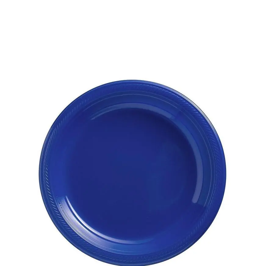Royal Blue Plastic Tableware Kit For 100 Guests - Image 2