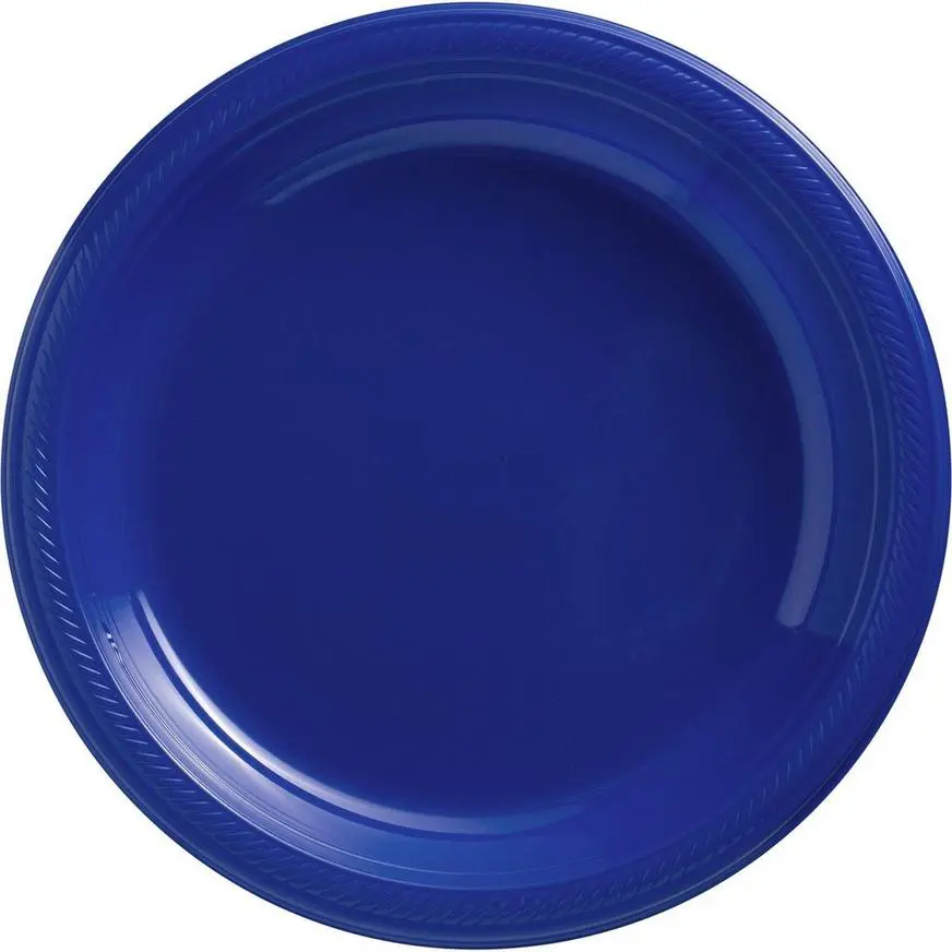 Royal Blue Plastic Tableware Kit For 100 Guests - Image 3