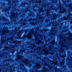 Royal Blue Crinkle Paper Shreds