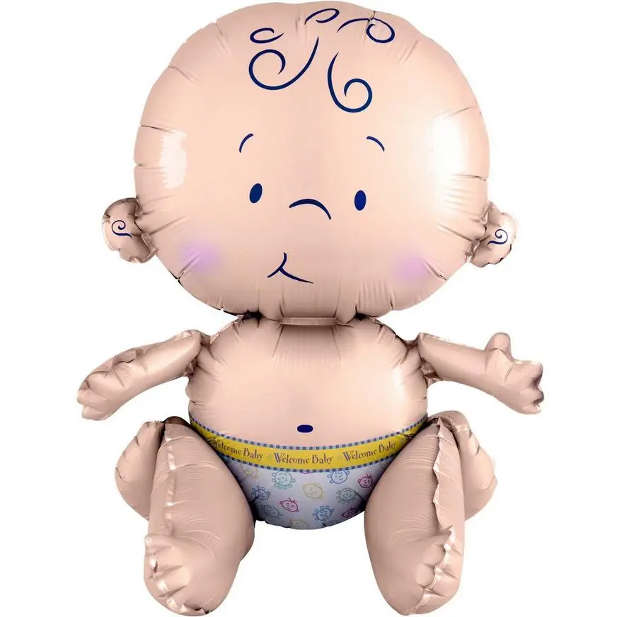 AMSCAN Air-Filled Sitting Baby Balloon, 15in