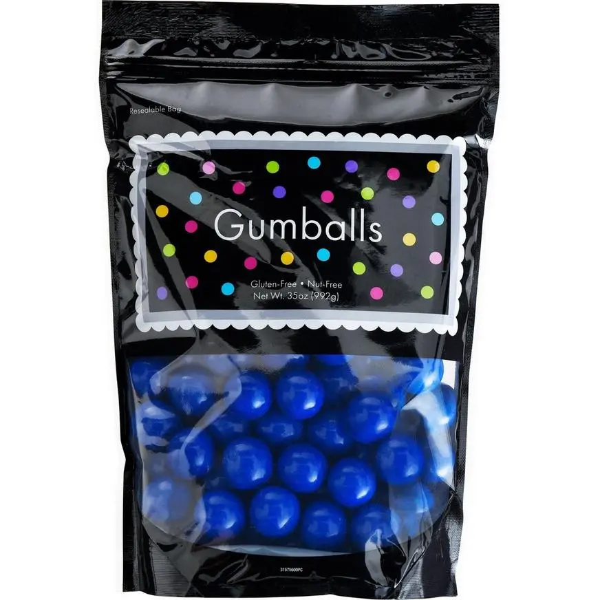 Party City Royal Blue Gumballs, 35oz - Blue Raspberry Flavor