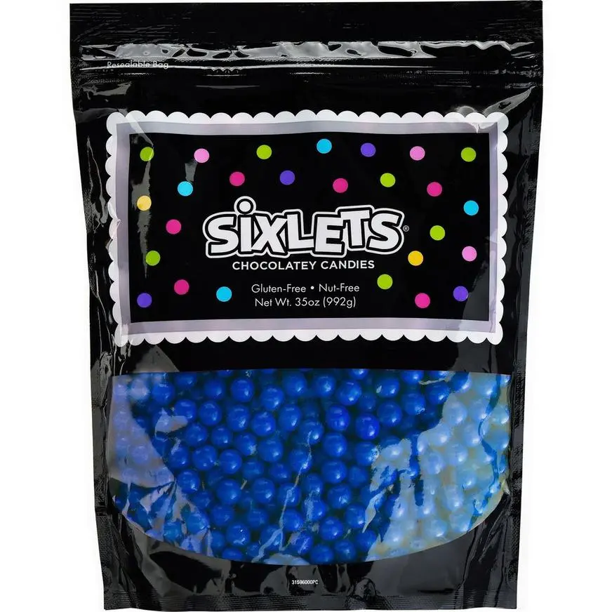 Party City Royal Blue Chocolate Sixlets, 35oz
