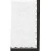 Black Premium Paper Buffet Napkins, 4.5in X 7.75in, 20ct