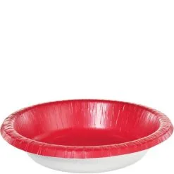 Red Paper Bowls, 20oz, 20ct