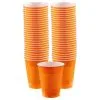 Orange Plastic Cups, 16oz, 50ct