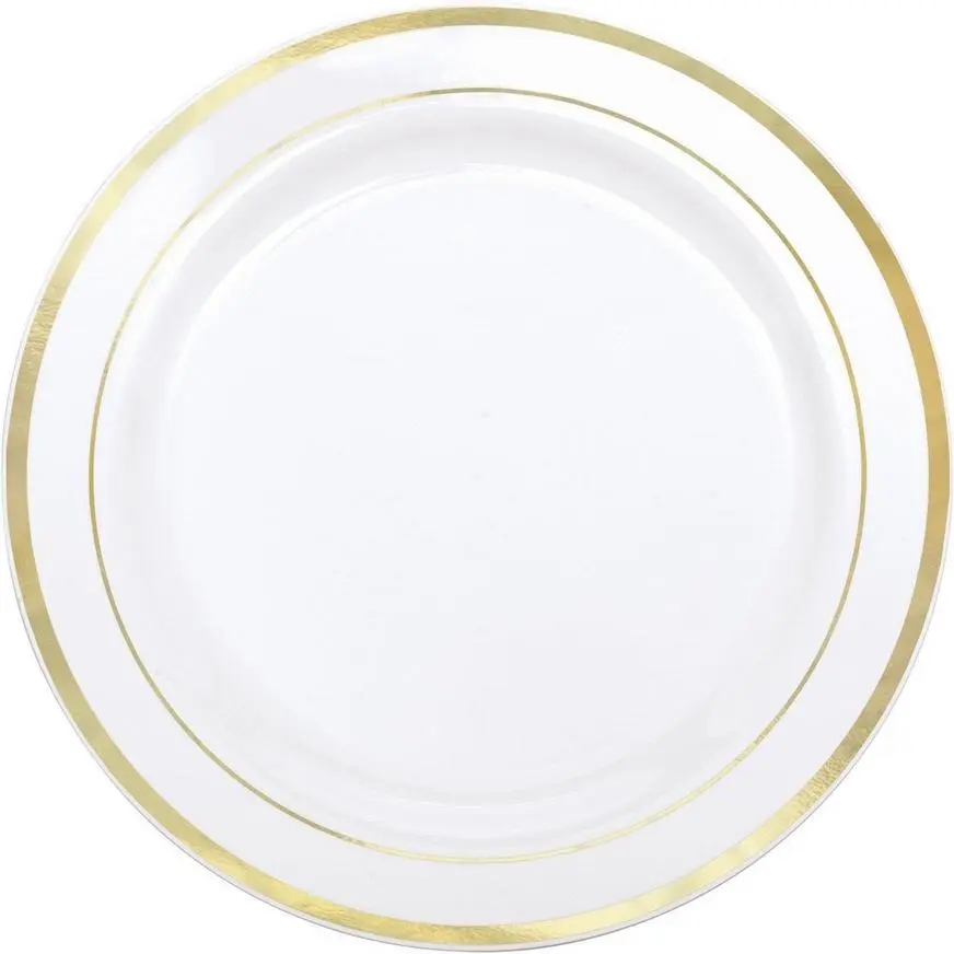 Gold-Trimmed White Premium Tableware Kit For 20 Guests - Image 3