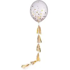 1ct, 24in, Confetti Balloon With Tassel Tail