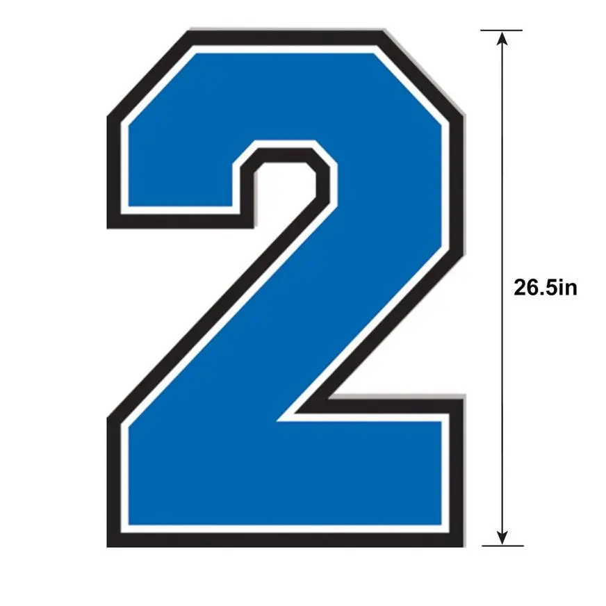 Blue 2023 Graduation Year Plastic Yard Sign Kit, 4pc - Image 3