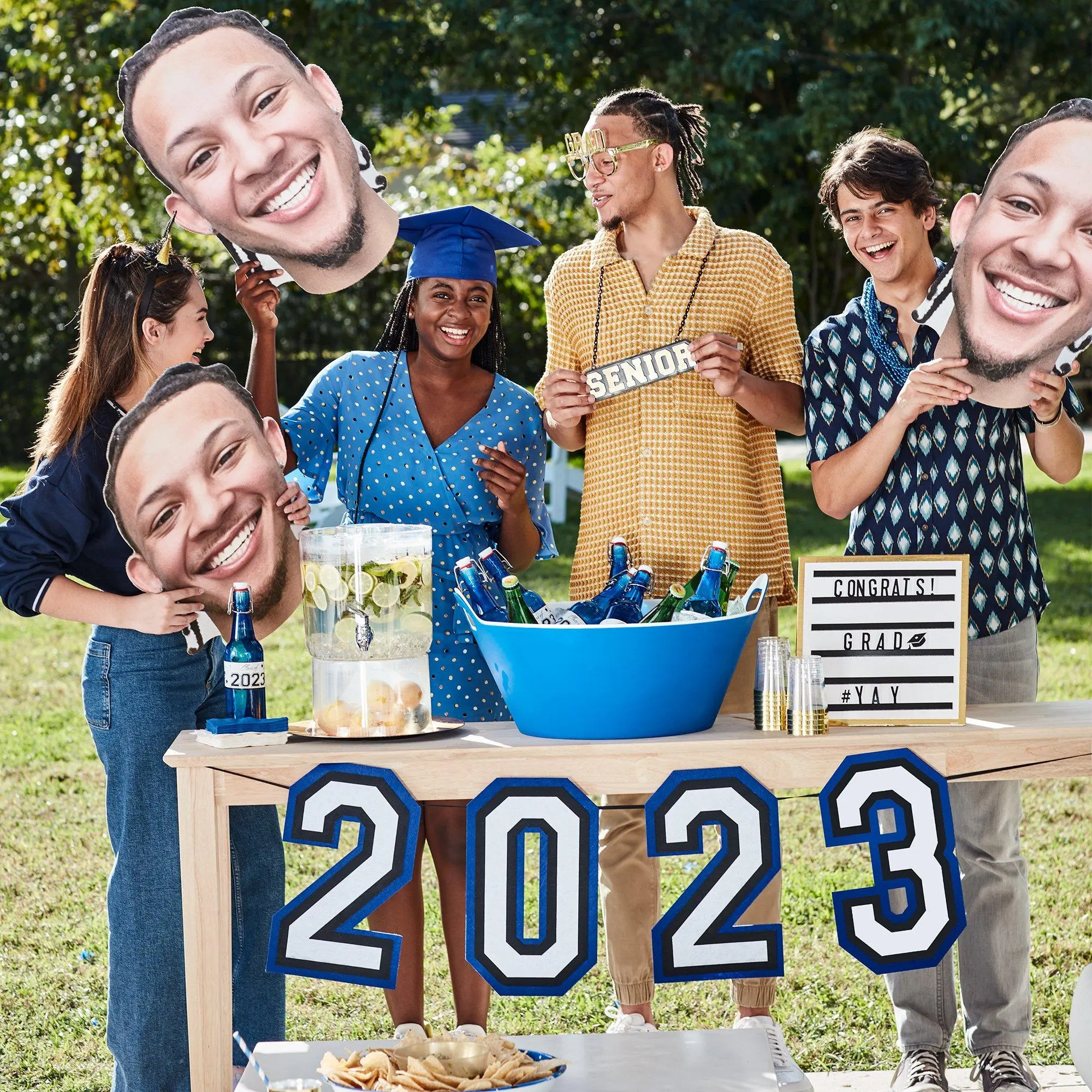 Blue 2023 Graduation Felt Banner, 12ft - Image 4