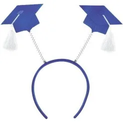Blue Graduation Cap Head Bopper