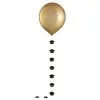 1ct, 24in, Gold Latex Balloon With Graduation Cap Tail