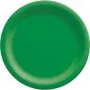 Festive Green Extra Sturdy Paper Dinner Plates, 10in, 50ct