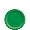 Festive Green Extra Sturdy Paper Dessert Plates, 6.75in, 20ct