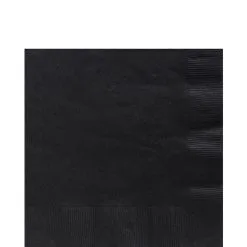 Black Paper Lunch Napkins, 6.5in, 100ct