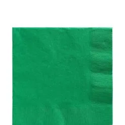 Festive Green Paper Lunch Napkins, 6.5in, 100ct