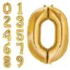 34in Gold Number Balloon (0)