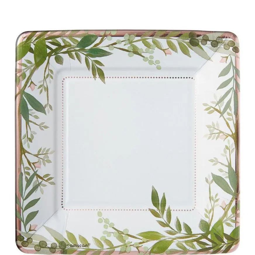 Floral Greenery Wedding Tableware Kit For 8 Guests - Image 2