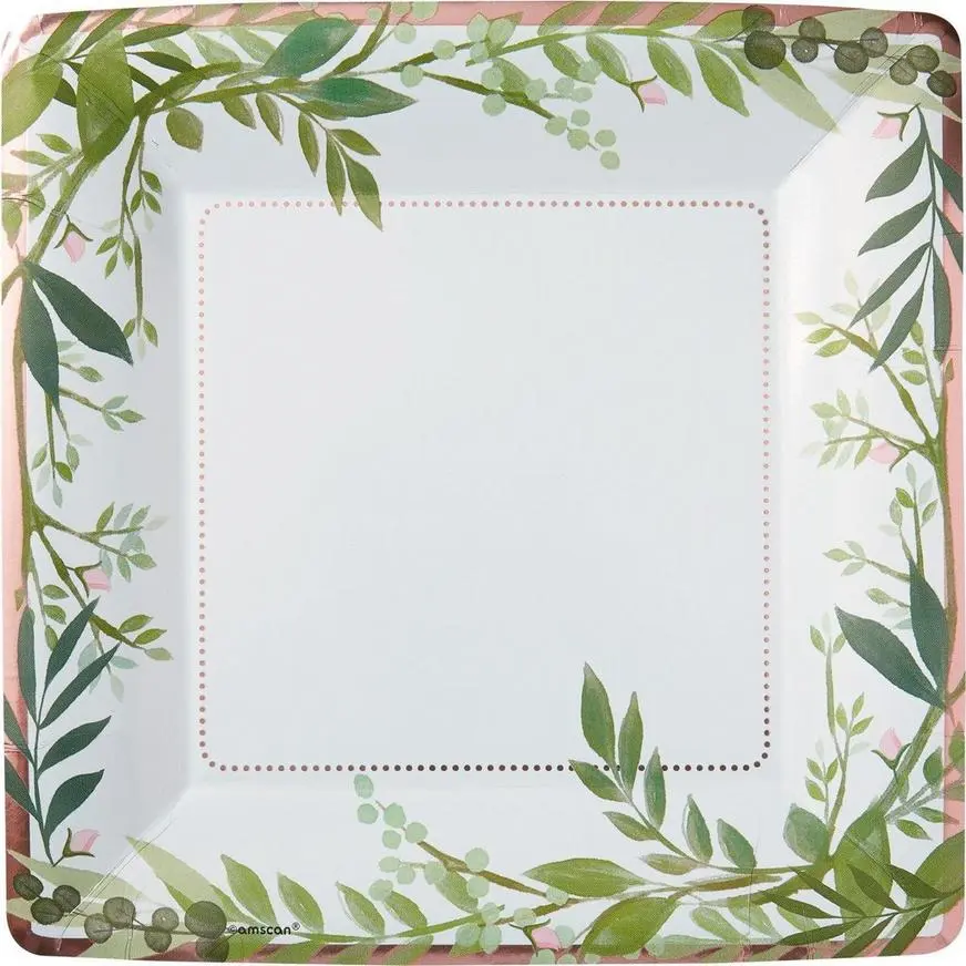 Floral Greenery Wedding Tableware Kit For 8 Guests - Image 3
