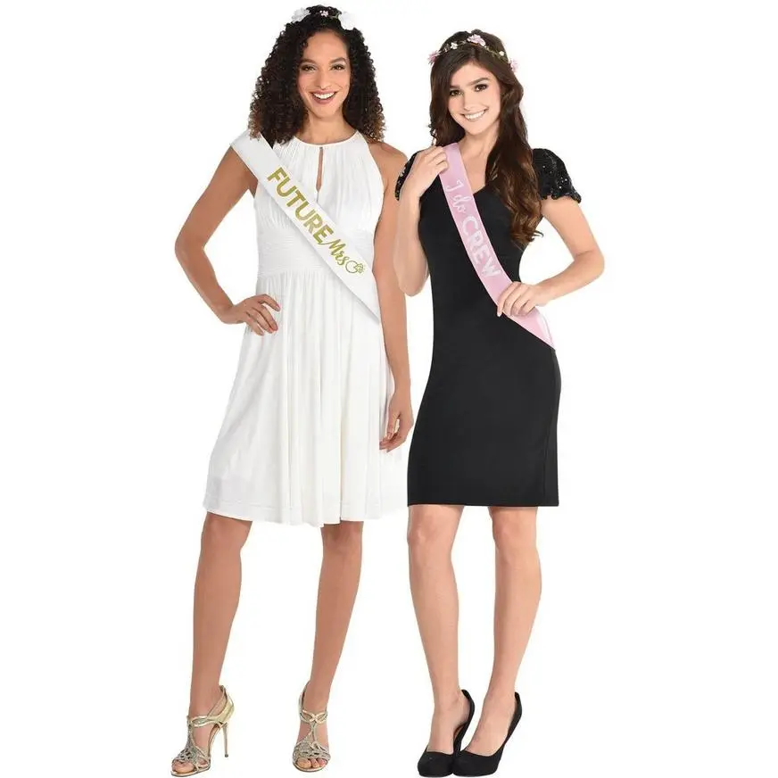 I Do Crew And Bride Sash Set, 2.5ft, 6pc - Image 2