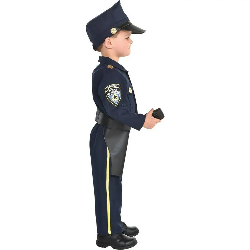 Kids' Classic Police Officer Deluxe Costume - Image 2