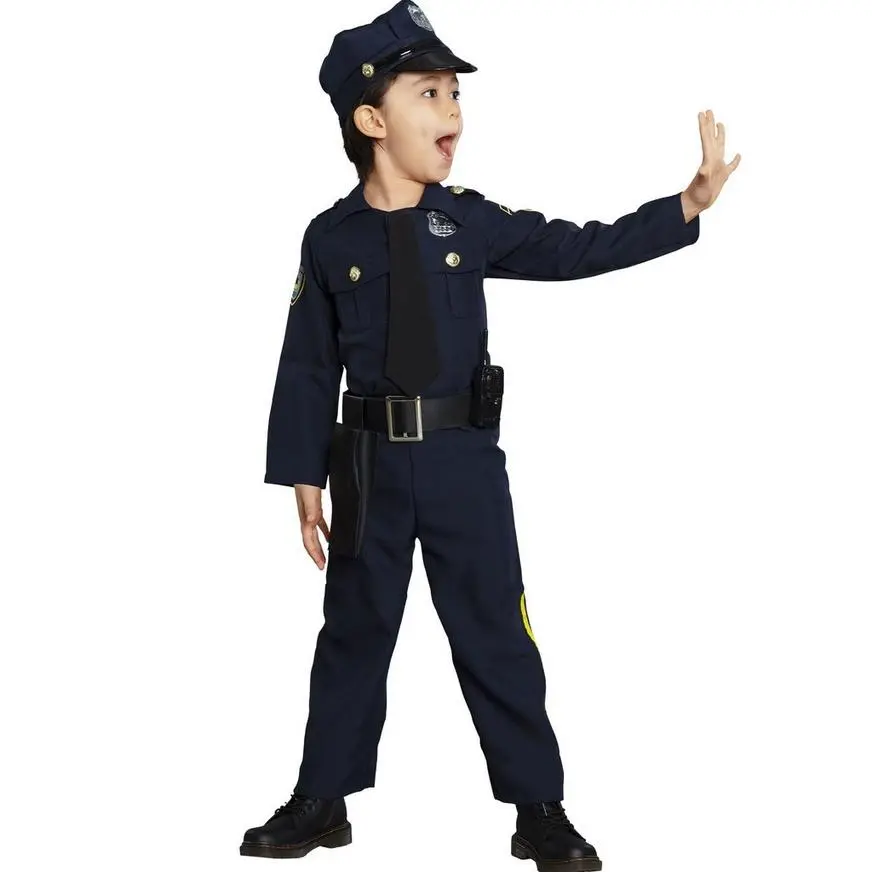 Kids' Classic Police Officer Deluxe Costume - Image 3