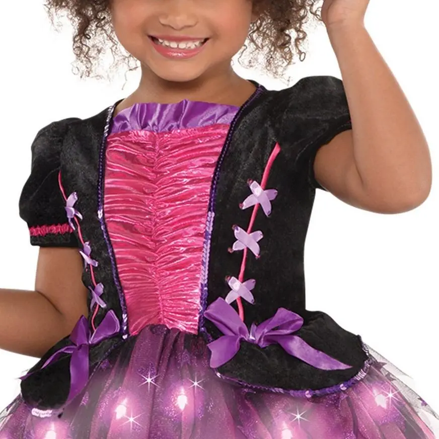 Kids' Light-Up Sparkle Witch Deluxe Costume - Image 3
