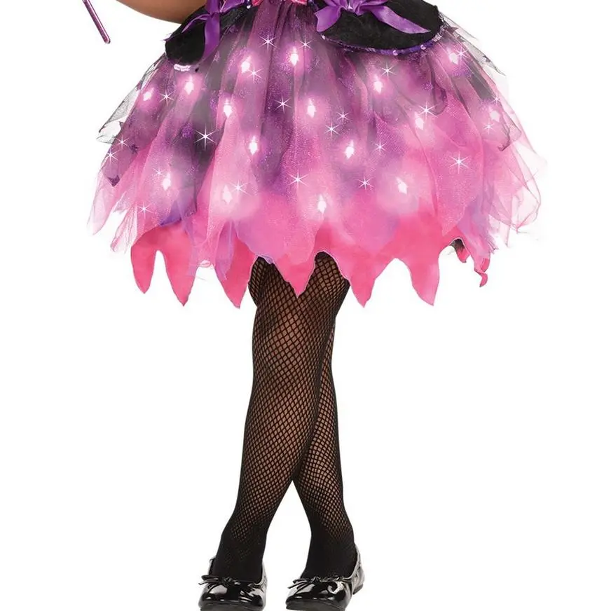 Kids' Light-Up Sparkle Witch Deluxe Costume - Image 4